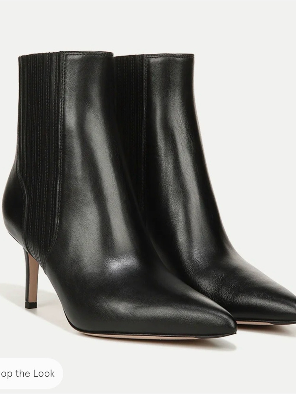 Veronica Beard Lisa Leather Mid Heel Booties